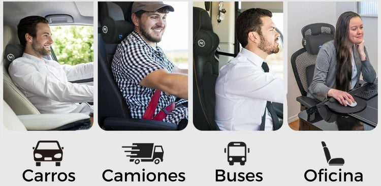 Kit Ergonómico Cuello y Espalda – Auto y Oficina