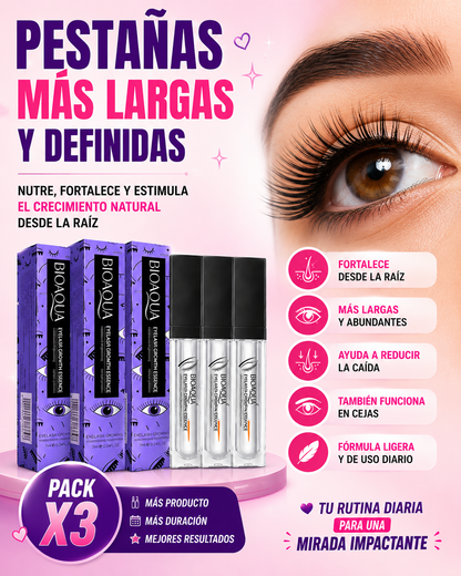Combo Serum alargador de pestañas Bioaqua x3